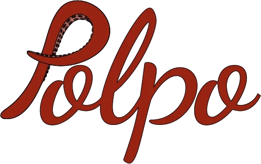 Polpo script wordmark with an octopus-tentacle detail.